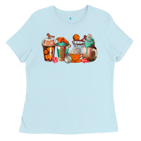 Baby Blue basketball coffee cups Ladies Tee - AdoDesignShop