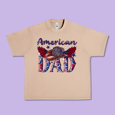 Urban Heavy Tee American dad with cowboy