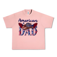 Salmon American dad with cowboy Urban Heavy Tee - texasbilliewilder
