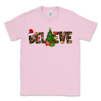 Bubblegum Pink believe christmas Classic Tee - CowhideDigitalArt