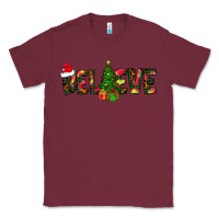 Burgundy believe christmas Classic Tee - CowhideDigitalArt