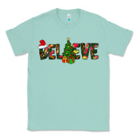 Seafoam believe christmas Classic Tee - CowhideDigitalArt