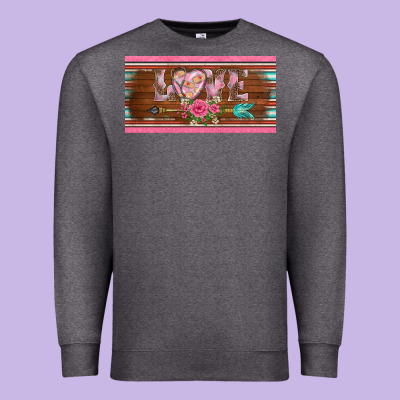 Western Nurse Love  Caduceus And Arrow License Plate Template Premium Sweatshirt Designed By Barkaloodesign