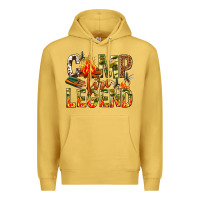 Antique Gold camp fire legend Premium Hoodie - NancyCooperArtShop