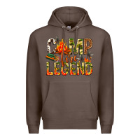 Coffee camp fire legend Premium Hoodie - NancyCooperArtShop