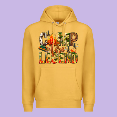 Camp Fire Legend Premium Hoodie Designed By Nancycooperartshop
