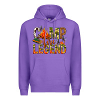 Purple camp fire legend Premium Hoodie - NancyCooperArtShop