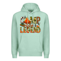 Seafoam camp fire legend Premium Hoodie - NancyCooperArtShop