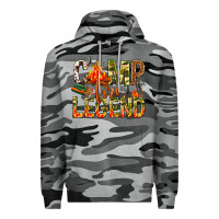 Slate Camo camp fire legend Premium Hoodie - NancyCooperArtShop