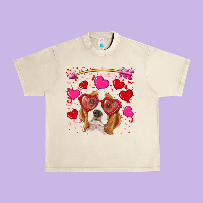 Urban Heavy Tee valentine's day  beagle