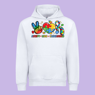 Accept Love Understand Urban Hoodie Designed By Lillyallendesigns