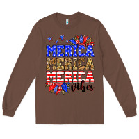 Chestnut Merica merica merica vibes Long Sleeve Tee - Neo Western
