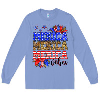 Colony Blue Merica merica merica vibes Long Sleeve Tee - Neo Western