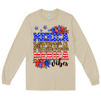 Mushroom Merica merica merica vibes Long Sleeve Tee - Neo Western