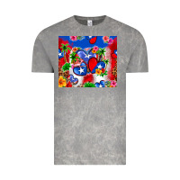 Cloud Rock puerto rico hearts Vintage Tee - Zillion Design Studio
