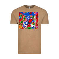 Vintage Coffee puerto rico hearts Vintage Tee - Zillion Design Studio