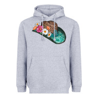 Heather Grey cowboy hat Heavyweight Hoodie - AdoDesignShop