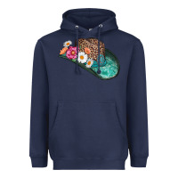 Navy cowboy hat Heavyweight Hoodie - AdoDesignShop