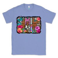 Colony Blue mimi floral background Classic Tee - HRA Design Shop