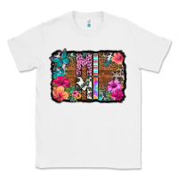 White mimi floral background Classic Tee - HRA Design Shop
