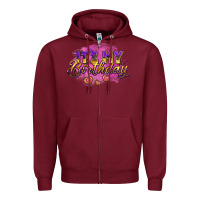 Burgundy it's my birthday Zipper Hoodie - AdoDesignShop