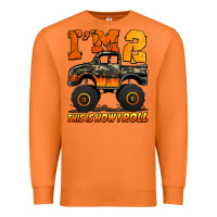 Carrot i'm two this is how i roll monster truck birthday Premium Sweatshirt - Jasminsmagicworld