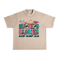 French Oak nursing diaries no sleep no money no life Urban Heavy Tee - Zillion Design Studio