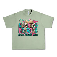 Oil Green nursing diaries no sleep no money no life Urban Heavy Tee - Zillion Design Studio