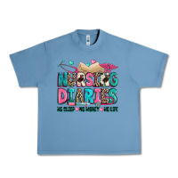Pebble Blue nursing diaries no sleep no money no life Urban Heavy Tee - Zillion Design Studio