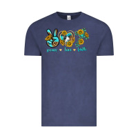 Vintage Denim peace love faith Vintage Tee - texasbilliewilder