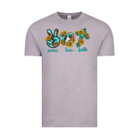 Vintage Zinc peace love faith Vintage Tee - texasbilliewilder