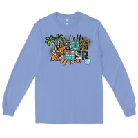 Colony Blue hello summer Long Sleeve Tee - SublimationCraftShop