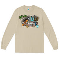 Mushroom hello summer Long Sleeve Tee - SublimationCraftShop