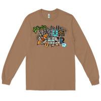 Toasted Coconut hello summer Long Sleeve Tee - SublimationCraftShop