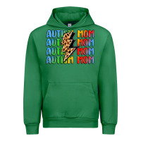 Emerald autism mom lightning bolt Urban Hoodie - LillyAllenDesigns