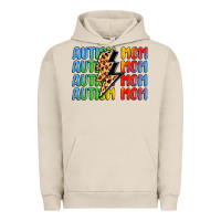 Pigment French Oak autism mom lightning bolt Urban Hoodie - LillyAllenDesigns