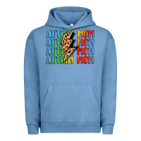 Pigment Pebble Blue autism mom lightning bolt Urban Hoodie - LillyAllenDesigns