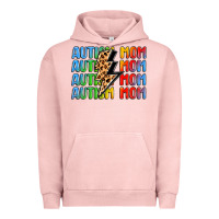 Pigment Salmon autism mom lightning bolt Urban Hoodie - LillyAllenDesigns