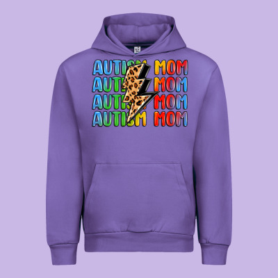 Autism Mom Lightning Bolt Urban Hoodie Designed By Lillyallendesigns