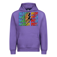 Tulip autism mom lightning bolt Urban Hoodie - LillyAllenDesigns