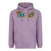 Lavender howdy with cowboy hat and cactus Heavyweight Hoodie - Artiststas