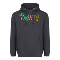 Smoke howdy with cowboy hat and cactus Heavyweight Hoodie - Artiststas
