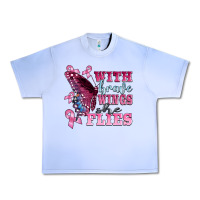 Grape Ice with brave wings she flies Urban Heavy Tee - BarkalooDesign