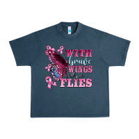 Midnight Navy with brave wings she flies Urban Heavy Tee - BarkalooDesign