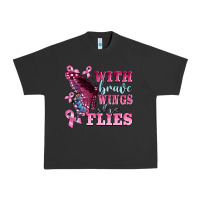 Pigment Black with brave wings she flies Urban Heavy Tee - BarkalooDesign