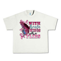 Pistachio with brave wings she flies Urban Heavy Tee - BarkalooDesign