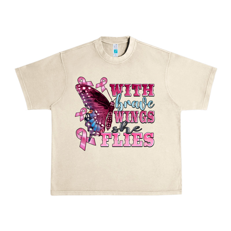 With Brave Wings She Flies Urban Heavy Tee by BarkalooDesign | Teevron