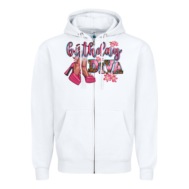 Birthday Diva Zipper Hoodie by AdoDesignShop | Teevron