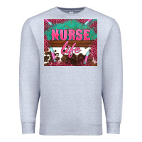 Heather Grey western nurse life needle Premium Sweatshirt - BarkalooDesign