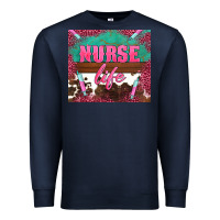 Navy western nurse life needle Premium Sweatshirt - BarkalooDesign